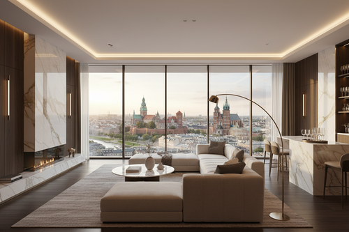 Luxury penthouse rental krakow old town